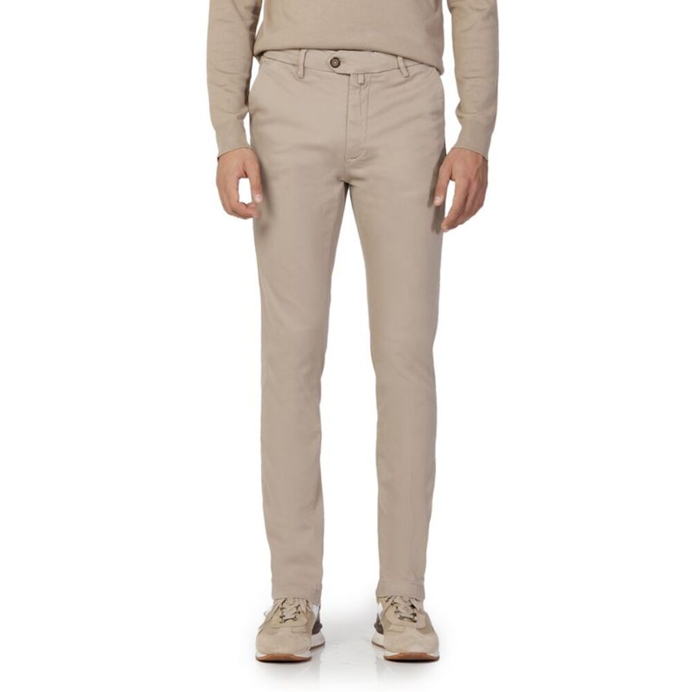 Borghese StraightLeg Chinos Casual Pants Men Beige